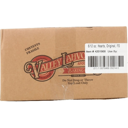 Valley Lahvosh Crackerbread Hearts Original, 6 x 12 oz Case - Breads, Rolls & Buns
