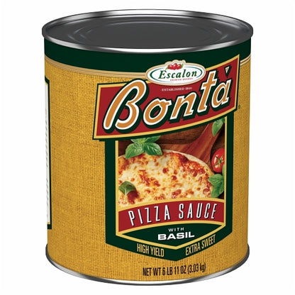 Bonta Pizza Sauce with Basil, 6 x 6.688 lb Case - GS1 inner-pack image