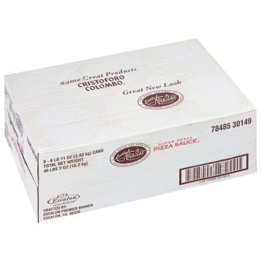 Christoforo Colombo Super PIZZA SAUCE WITH BASIL, 6 x 107 oz Case - DOT product image 6