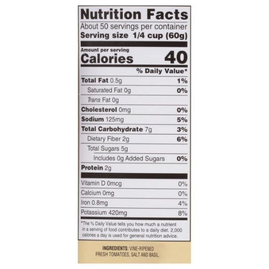 Christoforo Colombo Super PIZZA SAUCE WITH BASIL, 6 x 107 oz Case - DOT product image 7