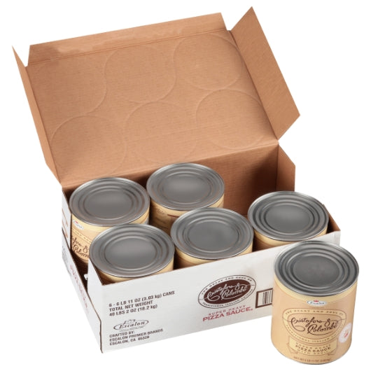Christoforo Colombo Super PIZZA SAUCE WITH BASIL, 6 x 107 oz Case - DOT product image 8
