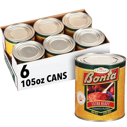 Bonta Tomato Puree, 6 x 6.687 lb Case - Condiments & Sauces