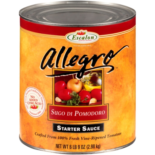Allegro Starter Sauce, 6 x 6.562 lb Case - Condiments & Sauces