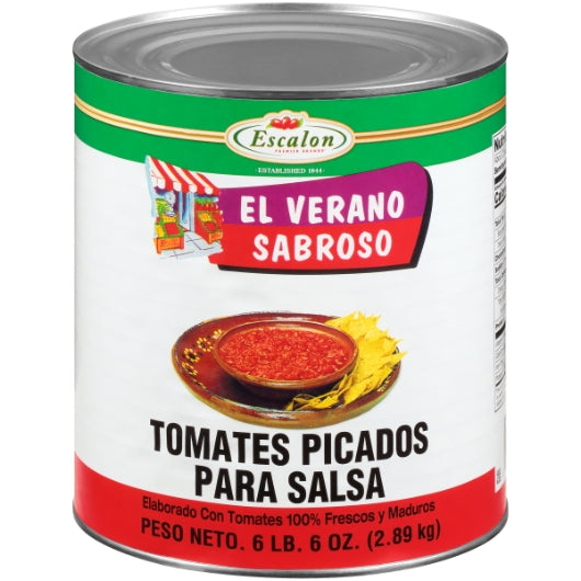 El Verano Sabroso Salsa Diced Tomato, 6 x 102 oz Case - Condiments & Sauces