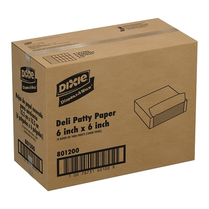 Dispens A Wax PATTY PAPER DISPENS-A-WAX 6 X 6 X 0.875", 10 x 1000 ct Case - DOT product image 3