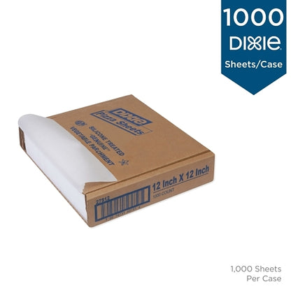Dixie 12 Inch X 12 Inch White Silicon Treated Parchment Pizza Sheets, 1 x 1000 ct Case - DOT product image 3