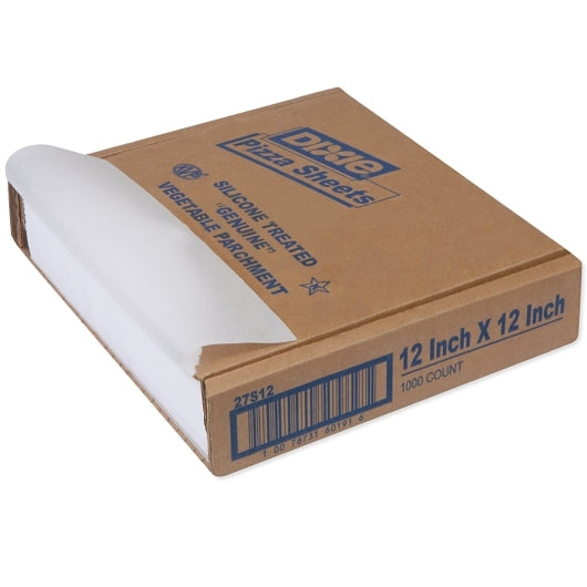 Dixie 12 Inch X 12 Inch White Silicon Treated Parchment Pizza Sheets, 1 x 1000 ct Case - DOT product image 5