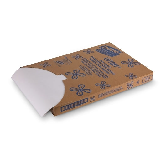 Dixie 16.38 Inch X 24.38 Inch Greaseproof Liftoff Pan Liner, 1 x 1000 ct Case - Disposables