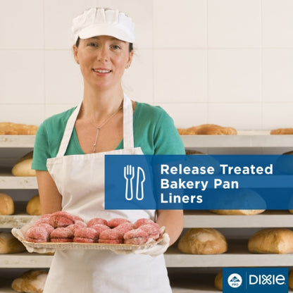Dixie 24.38 Inch X 16.38 Inch Orange Label Grease Proof White Parchment Pan Liner, 1 x 1000 ct Case - DOT product image 4
