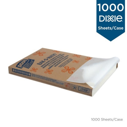 Dixie 24.38 Inch X 16.38 Inch Orange Label Grease Proof White Parchment Pan Liner, 1 x 1000 ct Case - DOT product image 6