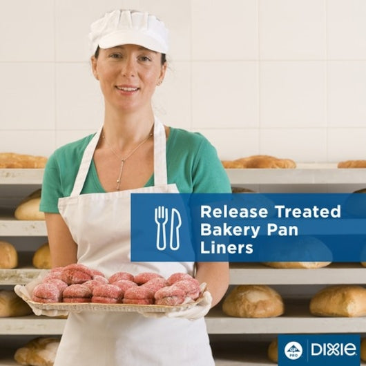 Dixie 24.38 Inch X 16.38 Inch Orange Label Grease Proof White Parchment Pan Liner, 1 x 1000 ct Case - DOT product image 7