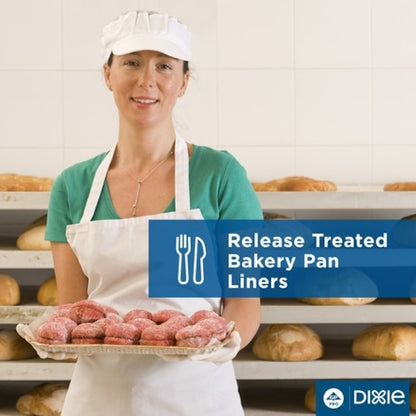 Dixie 24.38 Inch X 16.38 Inch Orange Label Grease Proof White Parchment Pan Liner, 1 x 1000 ct Case - DOT product image 7