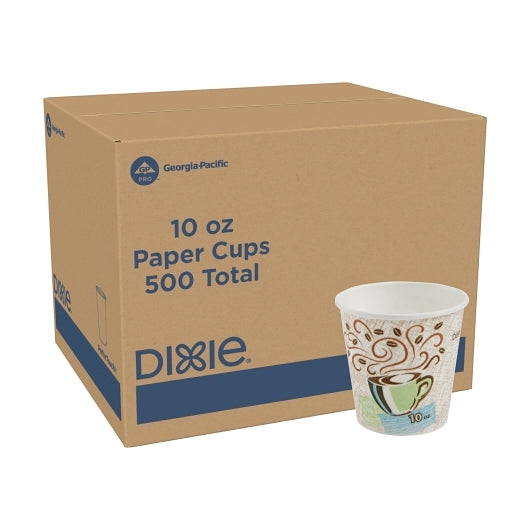 Dixie PerfecTouch CUPS 10 OUNCE COFFEE HAZELNUT, 20 x 25 ct Case - DOT product image 8