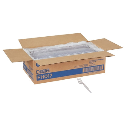 Dixie Heavy Weight Polystyrene Crystal Fork, 1 x 1000 ct Case - DOT product image 4