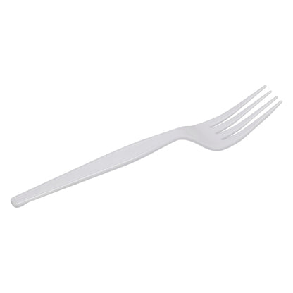 Dixie Heavy Weight Polystyrene White Fork, 1 x 1000 ct Case - DOT product image 2