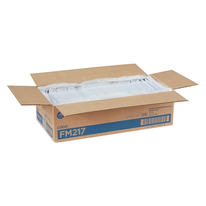 Dixie Medium Weight Polystyrene White Fork, 1 x 1000 ct Case - DOT product image 6