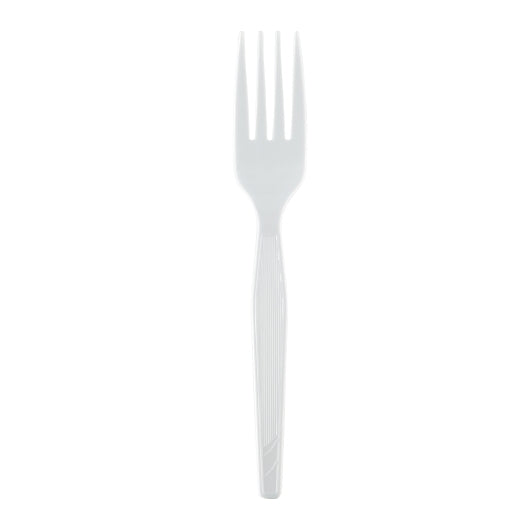 Dixie Medium Weight Polystyrene Individually Wrapped White Fork, 1 x 1000 ct Case - DOT product image 5