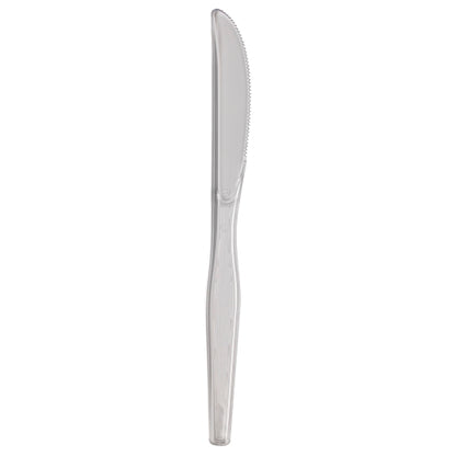 Dixie Heavy Weight Polystyrene Crystal Knife, 1 x 1000 ct Case - Plates Bowls