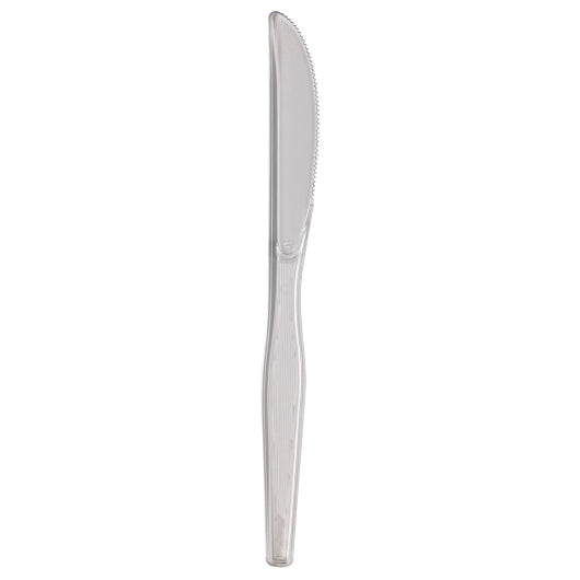 Dixie Heavy Weight Polystyrene Crystal Knife, 1 x 1000 ct Case - Plates Bowls
