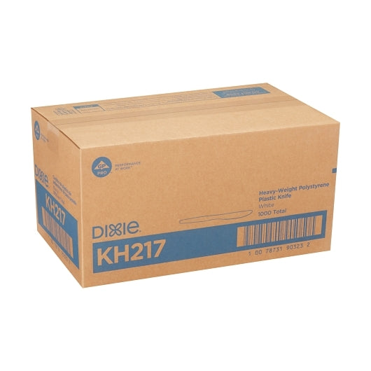 Dixie Heavy Weight Polystyrene White Knife, 1 x 1000 ct Case - DOT product image 4