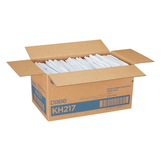 Dixie Heavy Weight Polystyrene White Knife, 1 x 1000 ct Case - DOT product image 3