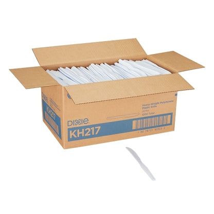 Dixie Heavy Weight Polystyrene White Knife, 1 x 1000 ct Case - DOT product image 2