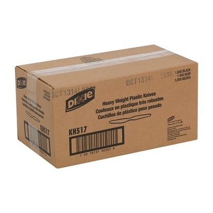 Dixie Heavy Weight Polystyrene Black Knife, 1 x 1000 ct Case - DOT product image 3
