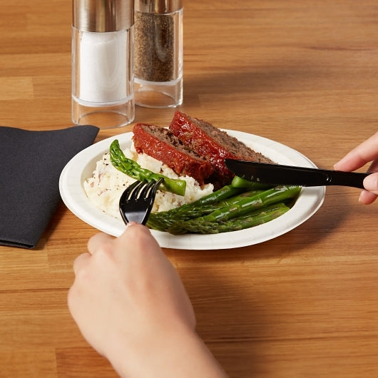 Dixie Medium Weight Polystyrene Black Knife, 1 x 1000 ct Case - DOT product image 2