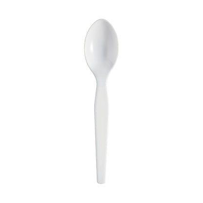 Dixie TEASPOON HEAVYWEIGHT POLYSTRENE WHITE 6 INCH, 10 x 100 ct Case - DOT product image 3