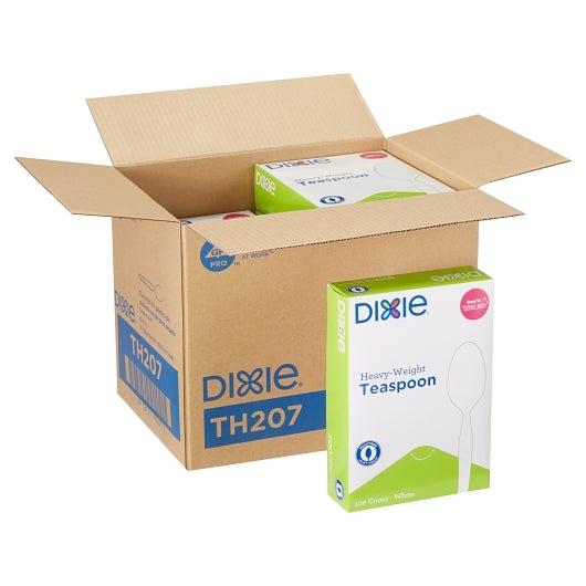 Dixie TEASPOON HEAVYWEIGHT POLYSTRENE WHITE 6 INCH, 10 x 100 ct Case - DOT product image 5