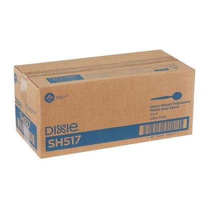 Dixie Heavy Weight Polystyrene Black Soup Spoon, 1 x 1000 ct Case - DOT product image 4