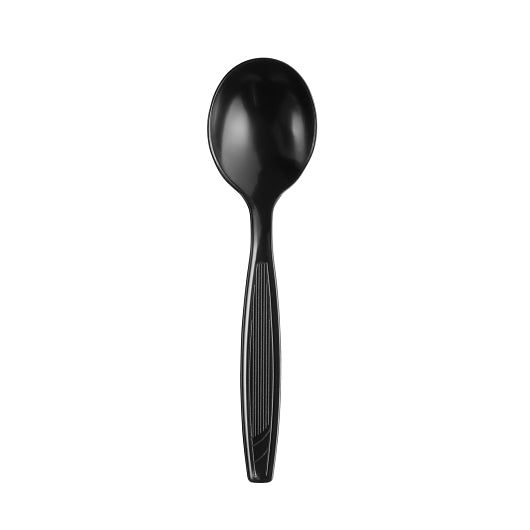 Dixie Gp Pro Heavy Weight Polystyrene Plastic Black Soup Spoon, 1 x 1000 ct Case - DOT product image 2