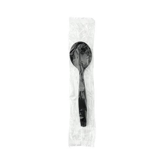 Dixie Gp Pro Heavy Weight Polystyrene Plastic Black Soup Spoon, 1 x 1000 ct Case - Prepared Foods