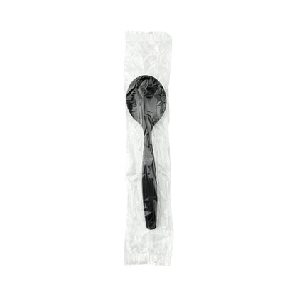Dixie Gp Pro Heavy Weight Polystyrene Plastic Black Soup Spoon, 1 x 1000 ct Case - Prepared Foods