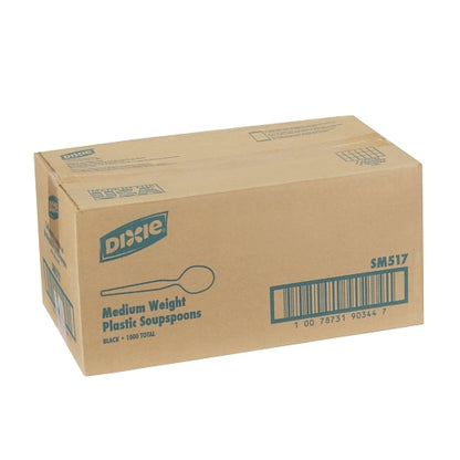 Dixie Medium Weight Polystyrene Black Soup Spoon, 1 x 1000 ct Case - DOT product image 5