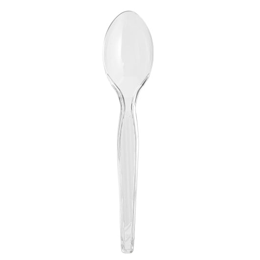 Dixie Heavy Weight Polystyrene Crystal Teaspoon, 1 x 1000 ct Case - Plates Bowls