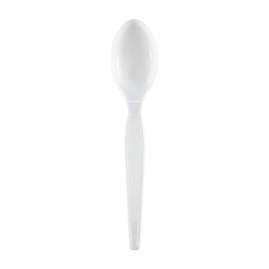 Dixie 6 Inch Heavyweight Polystyrene White Spoon, 1 x 1000 ct Case - Plates Bowls