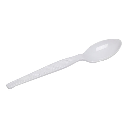 Dixie 6 Inch Heavyweight Polystyrene White Spoon, 1 x 1000 ct Case - DOT product image 2