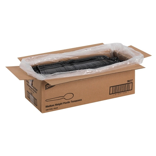 Dixie Medium Weight Polystyrene Black Teaspoon, 1 x 1000 ct Case - DOT product image 3