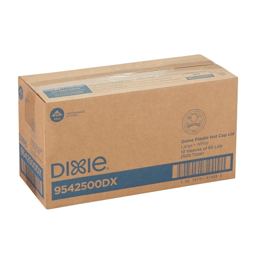 Dixie White Wisesize Lid Dome Fits 10 and 16 Ounce Perfectouch Cup And 12 and 20 Ounce Hot Cup, 10 x 50 ct Case - DOT product image 7