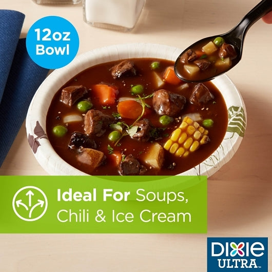 Dixie Products Ultra 12 Ounce Heavy Weight Paper Bowl, 8 x 125 ct Case - DOT product image 5