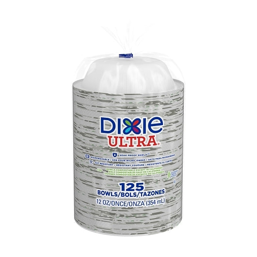 Dixie Products Ultra 12 Ounce Heavy Weight Paper Bowl, 8 x 125 ct Case - DOT product image 2