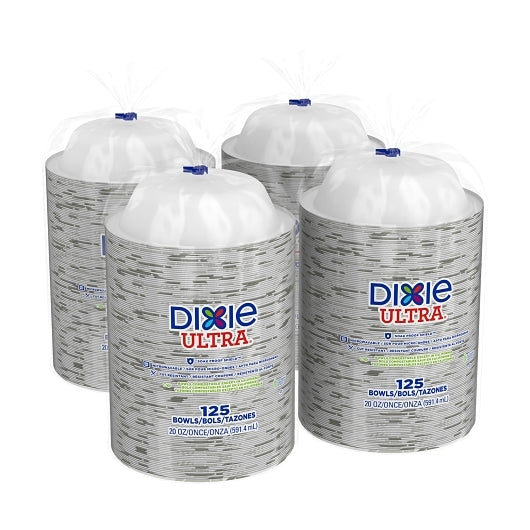 Dixie Products Ultra 20 Ounce Heavy Weight Paper Bowl, 4 x 125 ct Case - DOT product image 5
