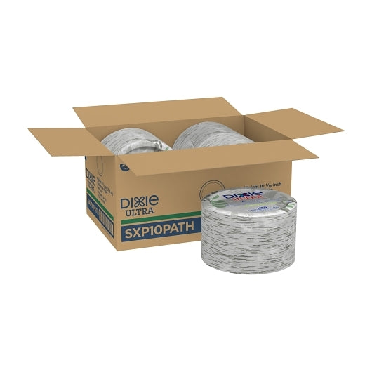 Dixie Ultra Wise Size 10.125 Inch Heavy Weight Paper Plate, 4 x 125 ct Case - Disposables