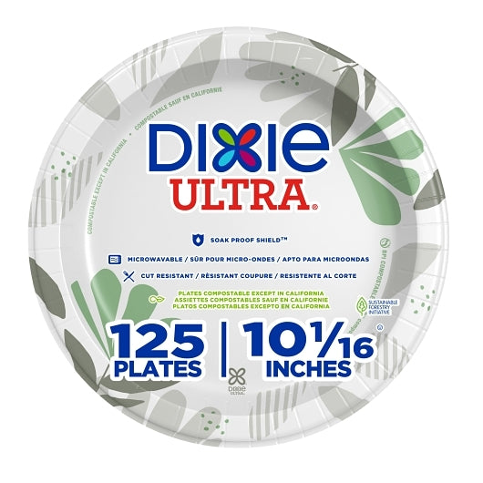 Dixie Ultra Wise Size 10.125 Inch Heavy Weight Paper Plate, 4 x 125 ct Case - DOT product image 2