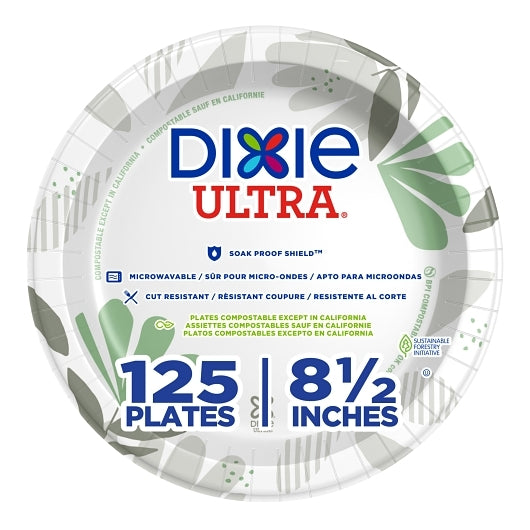 Dixie 8.5 Inch Pathway Plate, 4 x 125 ct Case - DOT product image 2