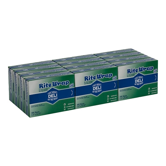 Rite Rap DELI PAPER INTERFOLDED LIGHT WEIGHT DRY WAXED, 12 x 500 ct Case - DOT product image 2
