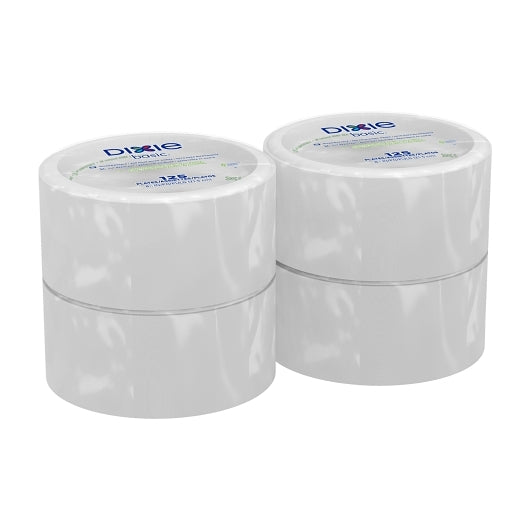 Dixie 8.5 Inch Basic White Paper Plates With Printed Inner Polyfor, 4 x 125 ct Case - DOT product image 4