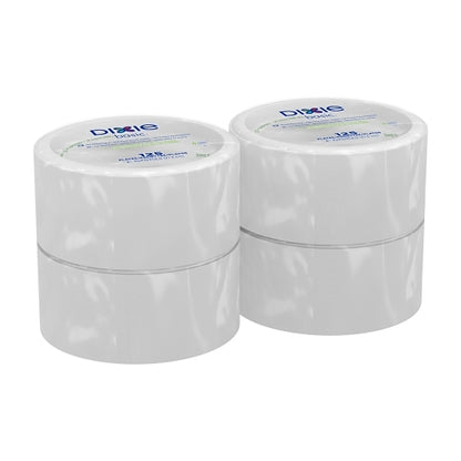 Dixie 8.5 Inch Basic White Paper Plates With Printed Inner Polyfor, 4 x 125 ct Case - DOT product image 4