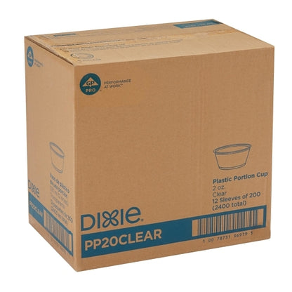 Dixie 2 Ounce Clear Portion Cup, 12 x 200 ct Case - DOT product image 8